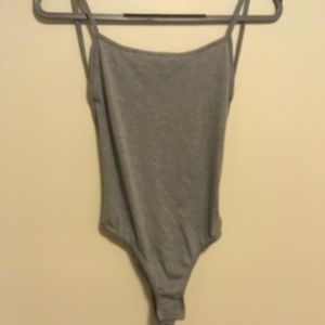 NWT MISSGUIDED Gray bodysuit